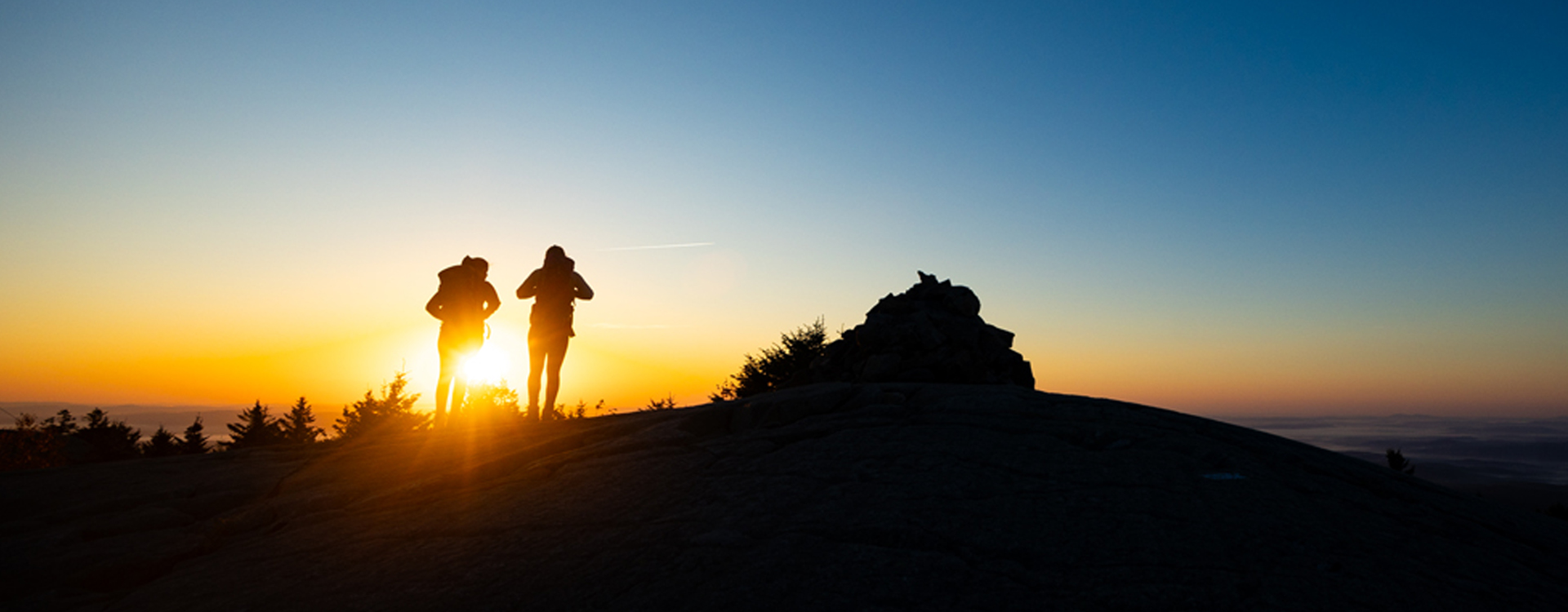women hiking rollins sunrise