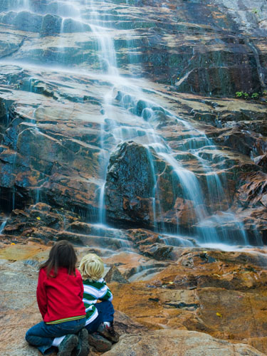 arethusa falls at crawford notch
