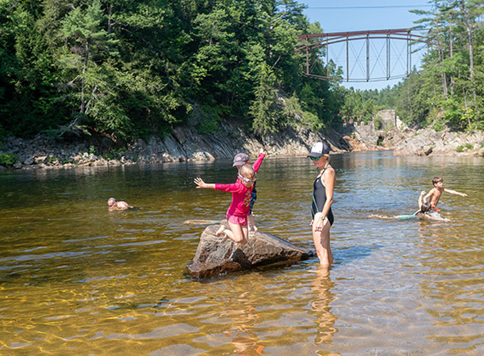 livermore falls swimming