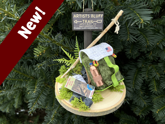 handmade bear brook  ornament