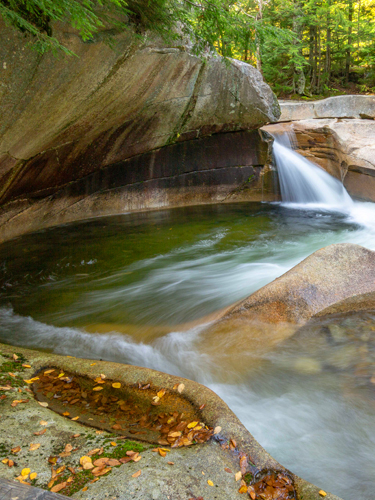 basin at franconia notch state park