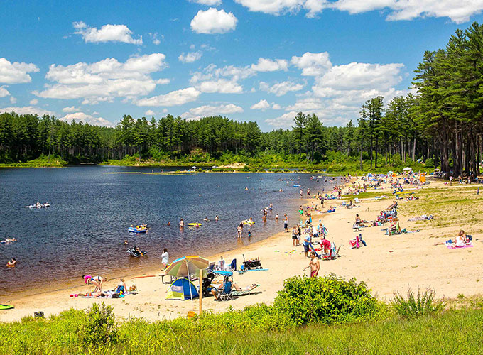 Busy beach