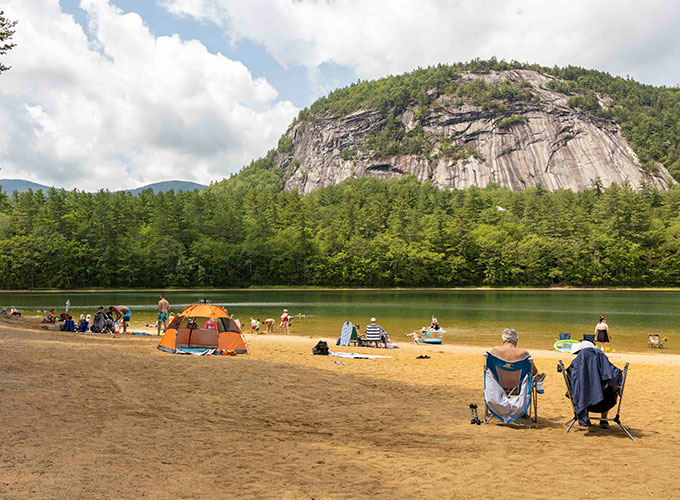 Busy beach