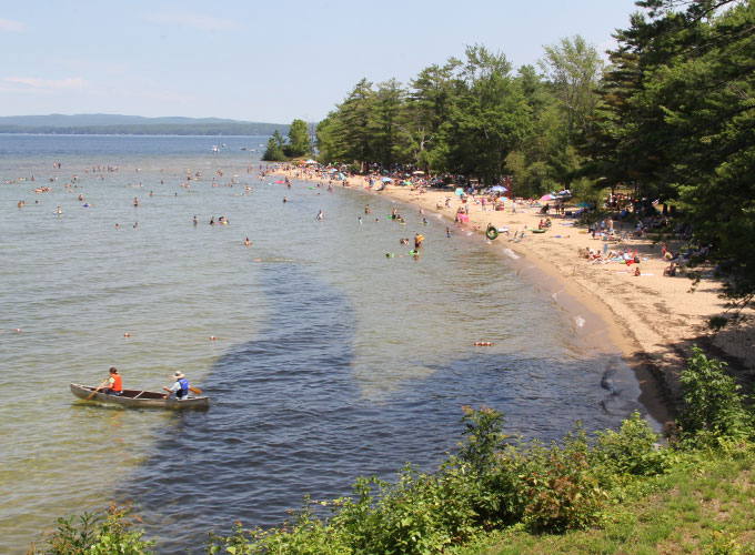 Busy beach