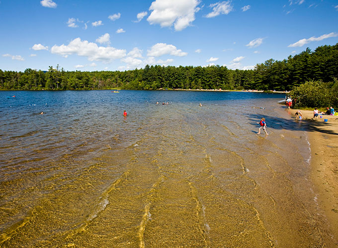 Kids fishing at the beach