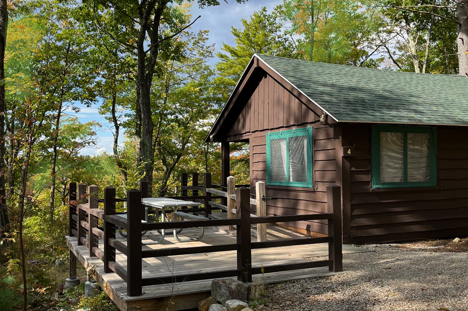 bear hill cabins at bear brook state park