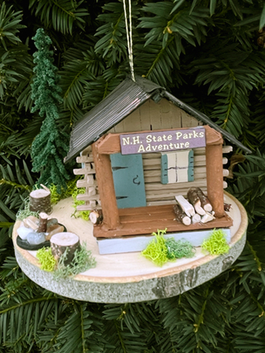 NH State Parks cabin ornament
