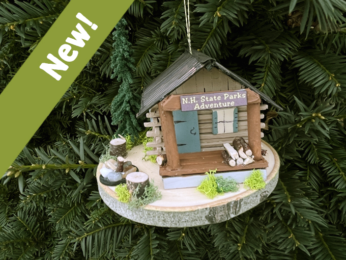 NH State Parks cabin ornament