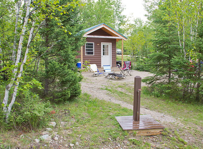 cabin at campsite