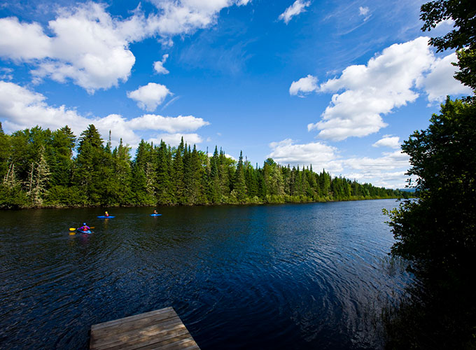 view of Androscoggin river from mollidgewock