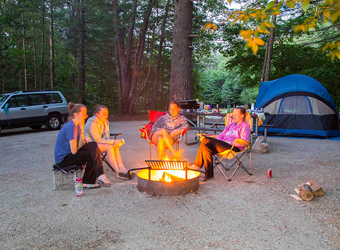 campfire at white lake