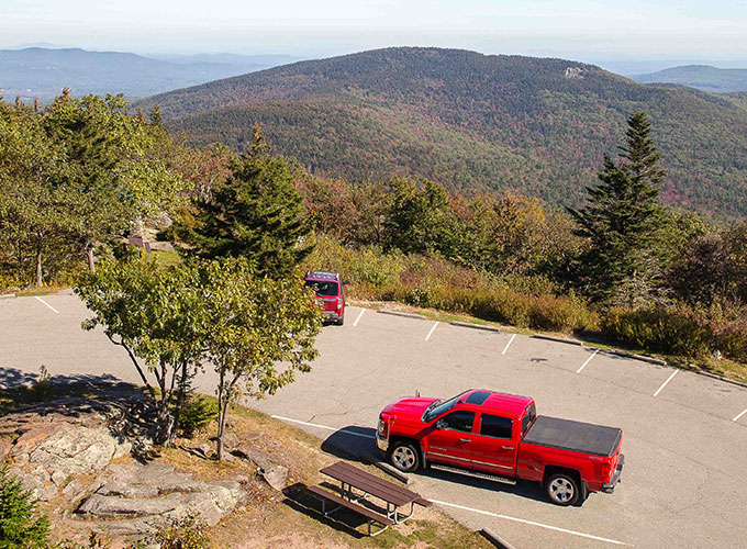 view from firetower at miller state park