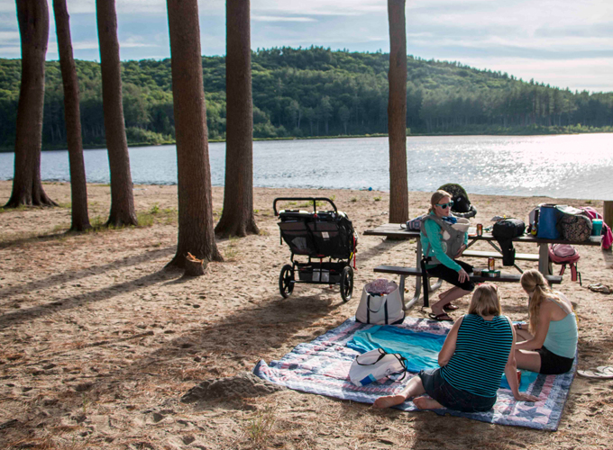 picnicing at clough state park