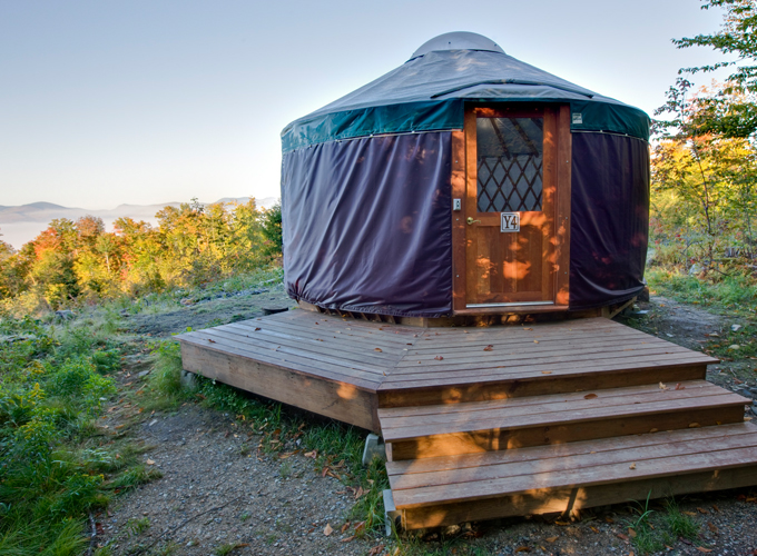 yurt at milan hill state park