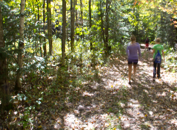 hiking at moose brook state park
