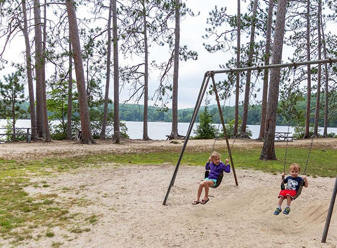 playground at wadleigh state park- swingset