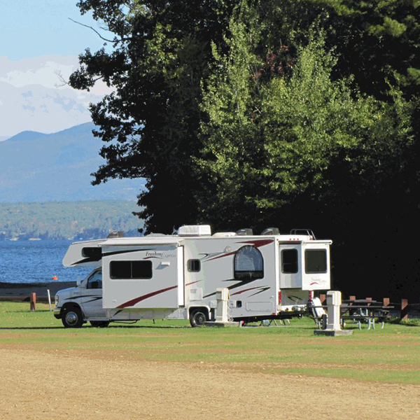 RV at ellacoya state park