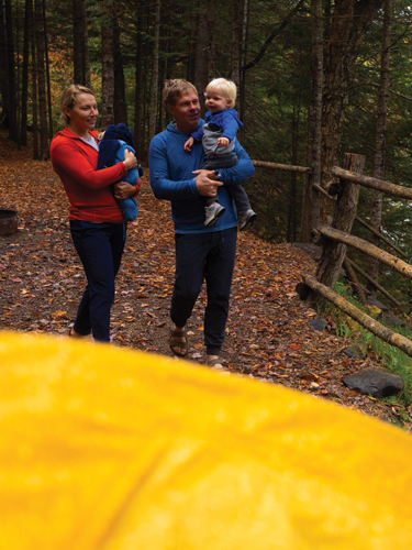 family camping at mollidgewock state park