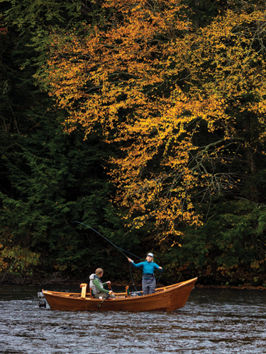 fly fishing at mollidgewock state park