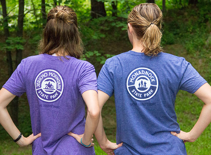 Women wearing state park tee-shirts