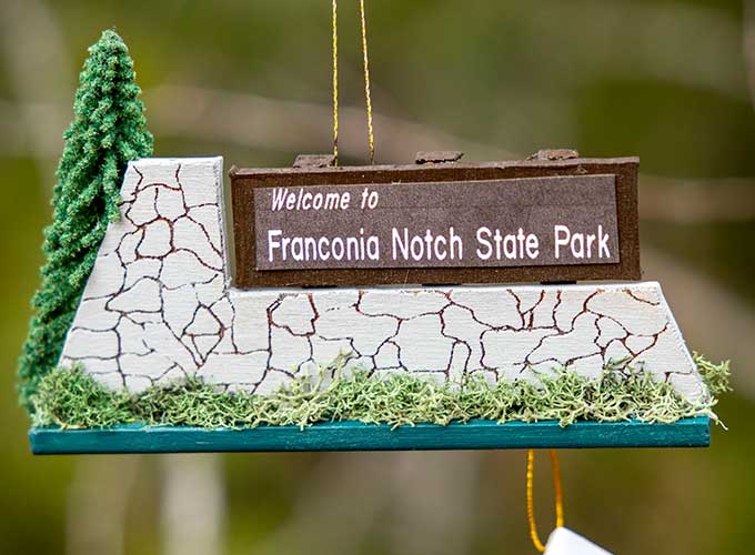 Handmade Franconia Notch Ornament