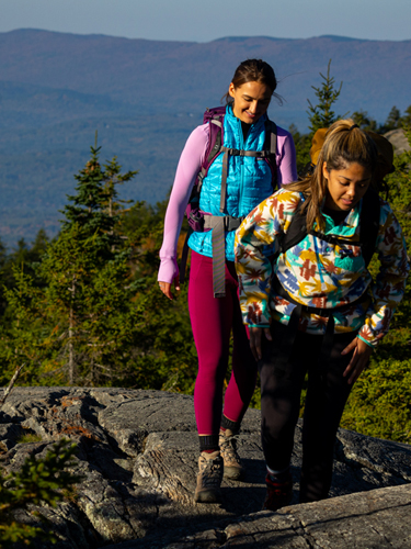 two women hiking rollins state park