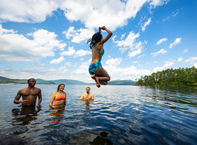 swimming at wellington state park