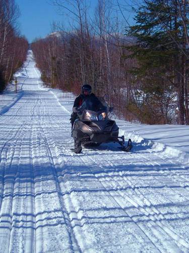 snowmobiling at coleman