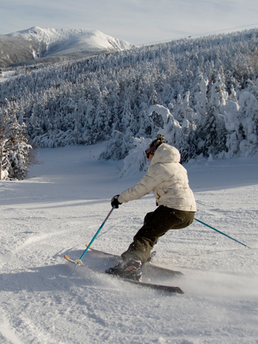skiing at cannon