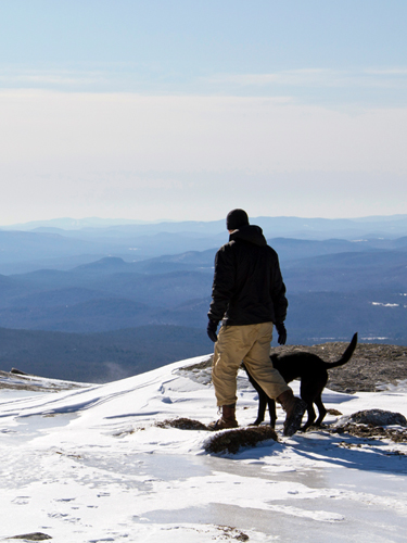 winter hike on cardigan