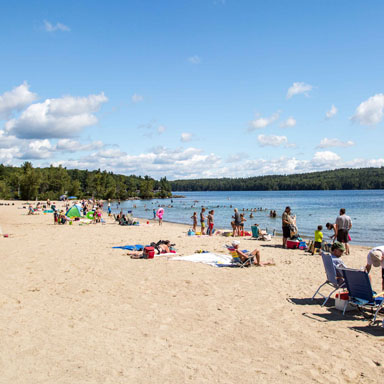 beach at mt. sunapee state park beach