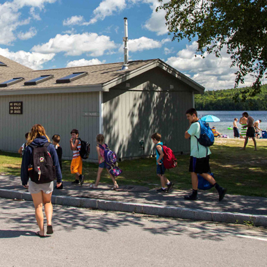 school group at state park 