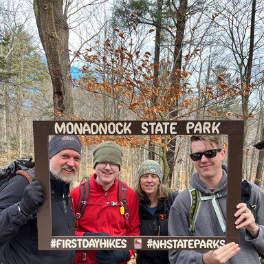 first day hike at monadnock state park
