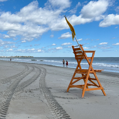 lifegaurd chair at hampton beach