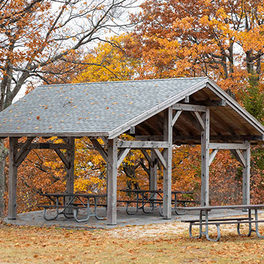 pavilion with path