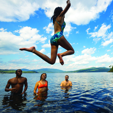 group diving at wellington state park