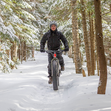 fat biking in winter