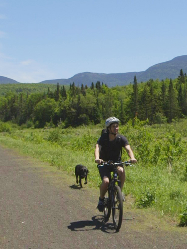 mt biking at moose brook state park