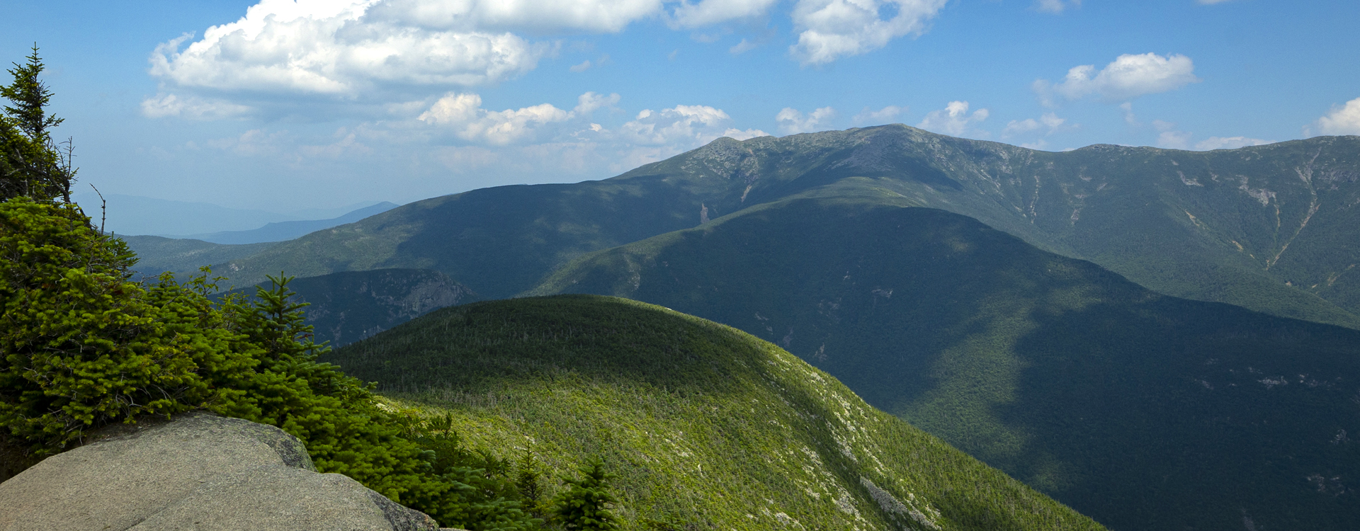 View from the top of cannon mountain at franconia notch state park 
