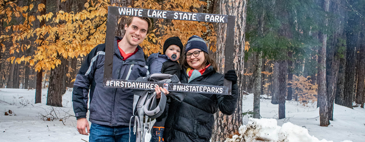northwood meadows state park sign winter