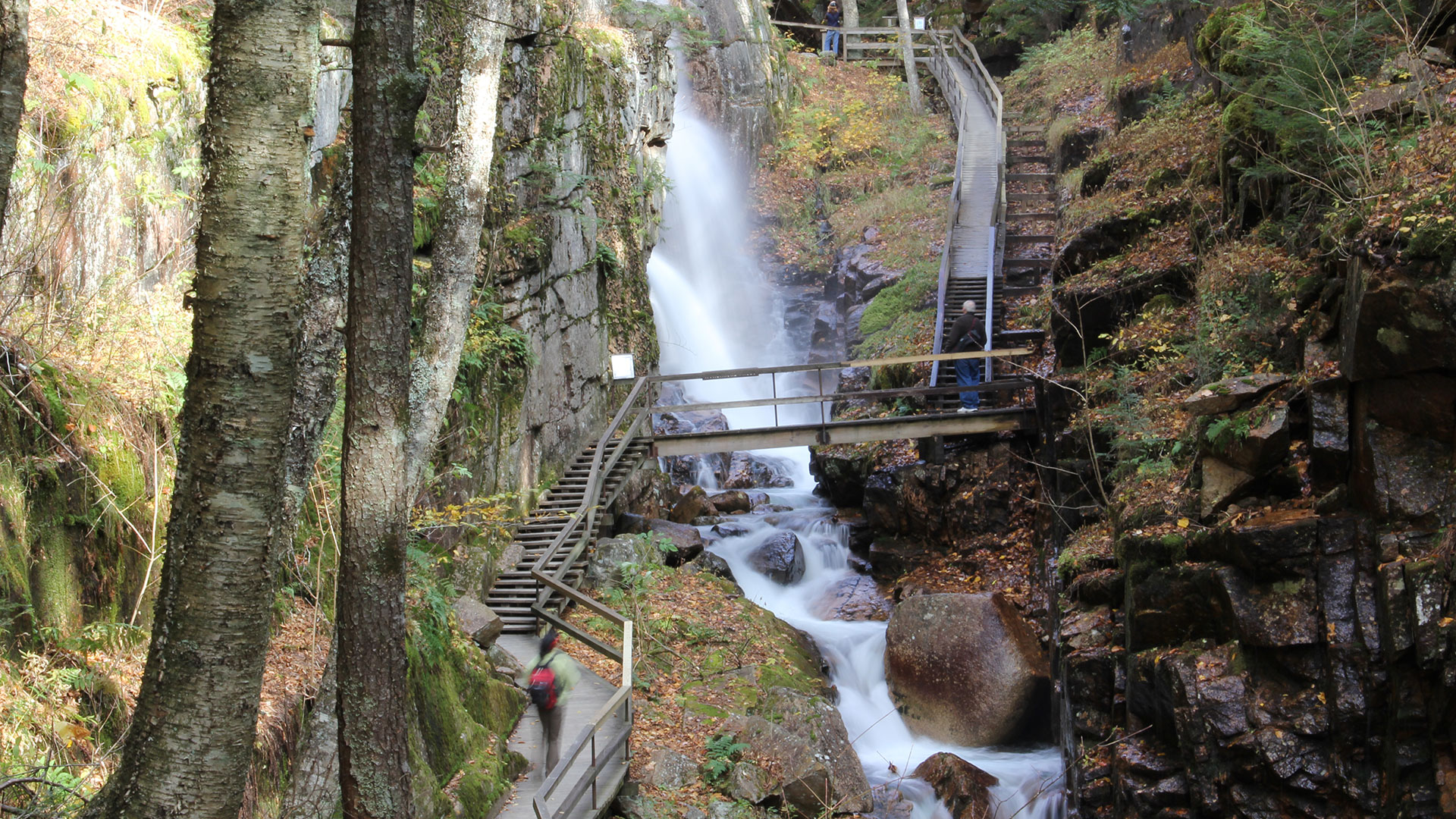 Stairs in gorge