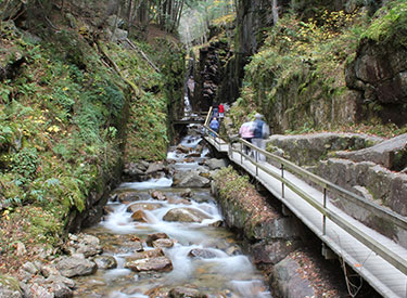 gorge with river and walkway
