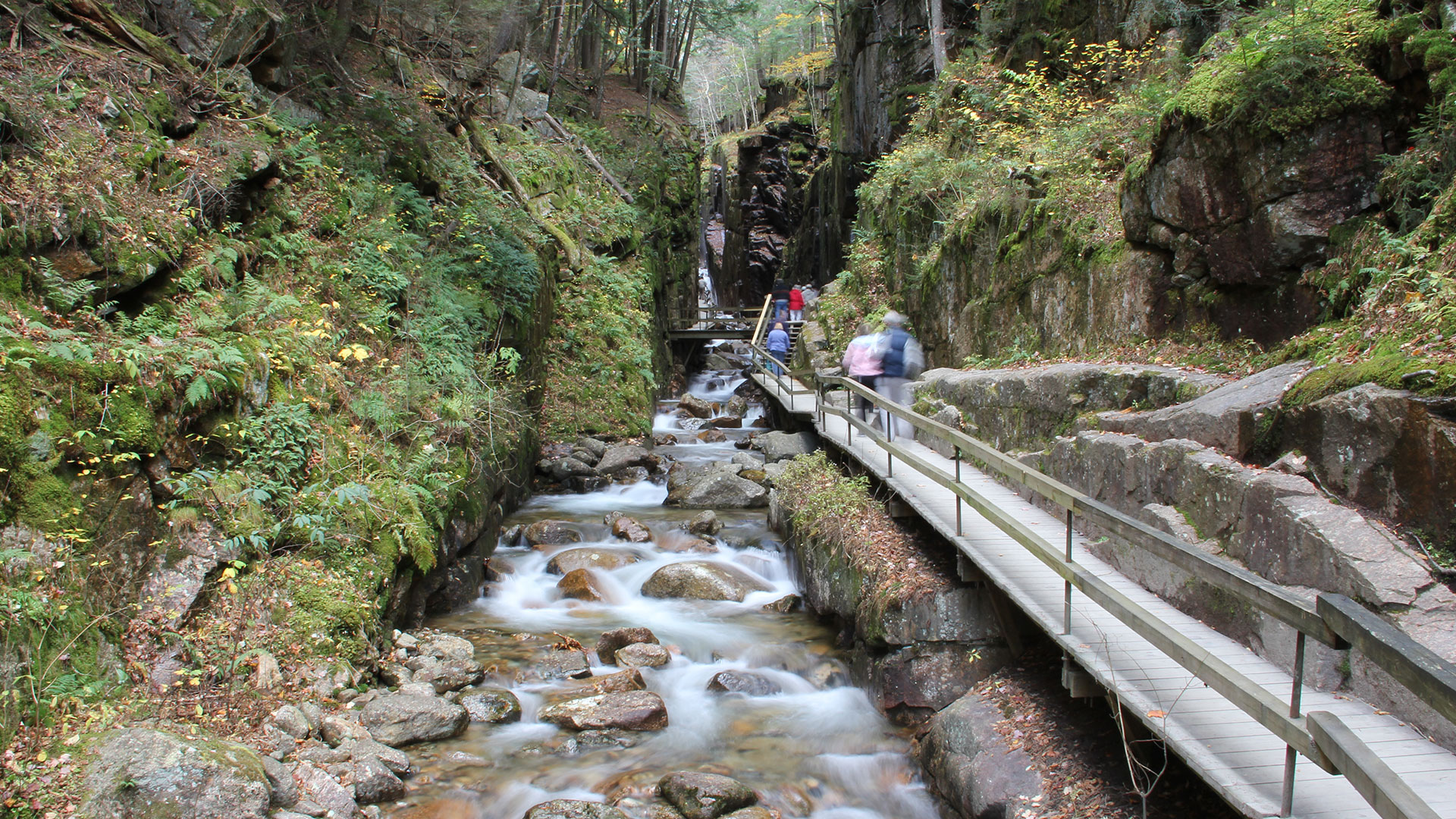 gorge with river and walkway