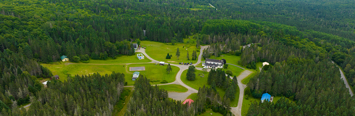 drone view of coleman lodges