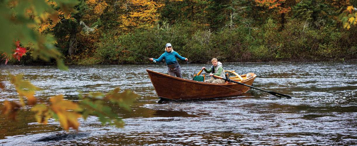 fly fishing at mollidgewock state park