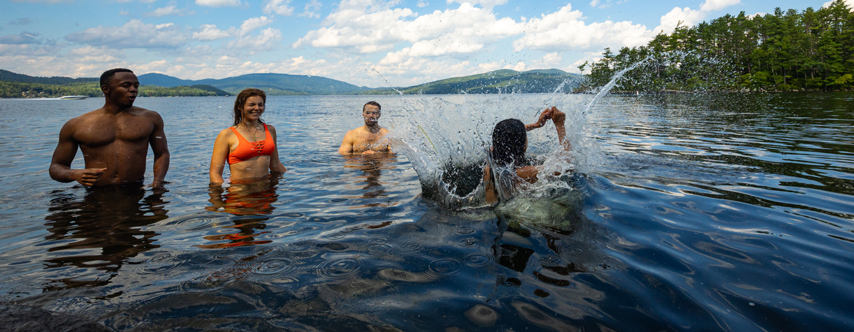 swimming at wellington state park