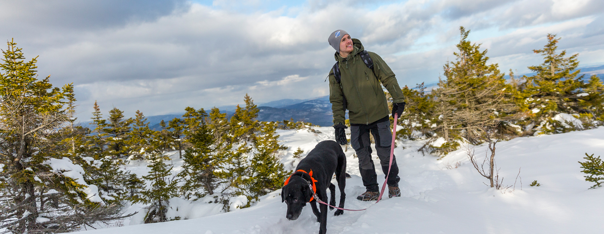 winter hike at cardigan