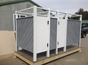 Outdoor changing stalls