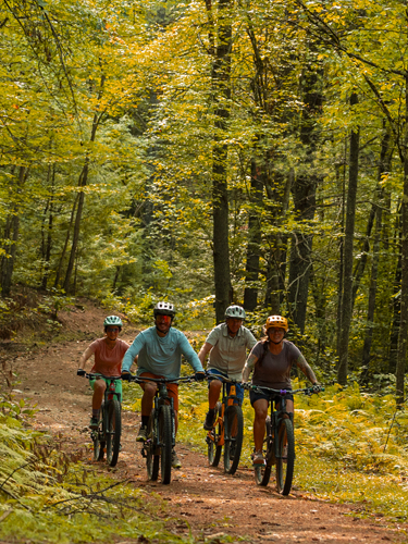 mt bike riders at near brook state park