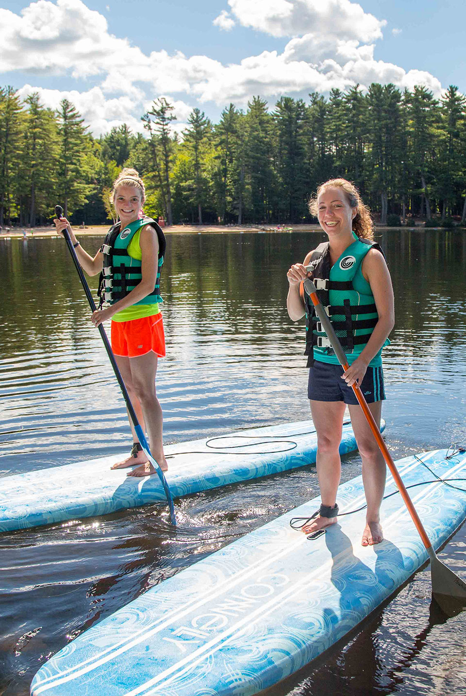 paddleboarding at pawtuckaway